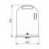 Oval-Abfallbehälter inkl. Ascher mit Bodenentleerung - Inhalt 1,5 + 43,5 Liter Oval-Abfallbehälter inkl. Ascher mit Bodenentleerung - Inhalt 1,5 + 43,5 Liter