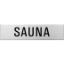 Textschild - Sauna (eckig) Textschild - Sauna (eckig)