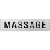 Textschild - Massage (eckig) Textschild - Massage (eckig)