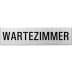 Textschild - Wartezimmer (eckig) Textschild - Wartezimmer (eckig)