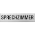 Textschild - Sprechzimmer (eckig) Textschild - Sprechzimmer (eckig)