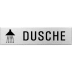 Textschild+Symbol - Dusche Textschild+Symbol - Dusche