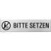 Textschild + Symbol - Bitte setzen (eckig) Textschild + Symbol - Bitte setzen (eckig)