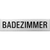 Textschild - Badezimmer (eckig) Textschild - Badezimmer (eckig)
