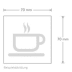 Textschild - Eingang (quadratisch) Textschild - Eingang (quadratisch)
