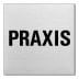 Textschild - Praxis (quadratisch) Textschild - Praxis (quadratisch)