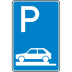 Verkehrszeichen 315-80 Parken auf Gehwegen Schild Verkehrszeichen 315-80 Parken auf Gehwegen Schild