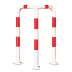 Eckschutzbügel WACHTWERK X® mit roten Reflexstreifen aus Stahl - Stärke S Ø 76 mm Eckschutzbügel WACHTWERK X® mit roten Reflexstreifen aus Stahl - Stärke S Ø 76 mm
