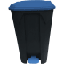Tritt-Mülleimer Change Noir mit farbigen Deckeln - Inhalt 30 / 50 / 80 / 100 Liter Tritt-Mülleimer Change Noir mit farbigen Deckeln - Inhalt 30 / 50 / 80 / 100 Liter