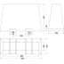 Trapezstein, grau, 1000 mm | mit Gabelstapleraussparung Trapezstein, grau, 1000 mm | mit Gabelstapleraussparung