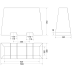 Trapezstein, schwarz/gelb, 1000 mm | mit Gabelstapleraussparung Trapezstein, schwarz/gelb, 1000 mm | mit Gabelstapleraussparung