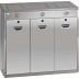 Wertstoff-Recyclestation mit Verschlussklappen Wertstoff-Recyclestation mit Verschlussklappen