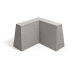 Betonschutzwand | Trapezeckstein | grau