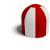 Betonpoller | hoch | rot/weiß Betonpoller | hoch | rot/weiß