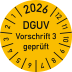Prüfplaketten DGUV Vorschrift 3 geprüft Prüfplaketten DGUV Vorschrift 3 geprüft