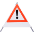 Faltsignal - Gefahrenstelle ohne Text