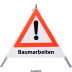 Faltsignal Baumarbeiten - Achtung Gefahrenstelle