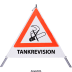 Faltsignal - Rauchverbot mit Text: TANKREVISION Faltsignal - Rauchverbot mit Text: TANKREVISION