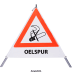 Faltsignal - Rauchverbot mit Text: OELSPUR Faltsignal - Rauchverbot mit Text: OELSPUR