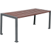 SILAOS® Parktisch für Parks und Grünflächen - aus Recycling-Kunststoff mit Stahlgestell