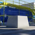 Betonschutzwand | Trapezeckstein | grau