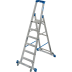 Fahrbare Stufen-Stehleiter STABILO mit Traverse Fahrbare Stufen-Stehleiter STABILO mit Traverse