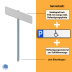 Parkplatzreservierer-Set 'Behindertenparkplatz', geprägt, mit Erdspieß Parkplatzreservierer-Set 'Behindertenparkplatz', geprägt, mit Erdspieß