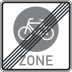 Ende einer Fahrradzone - Verkehrszeichen VZ 244.4 Ende einer Fahrradzone - Verkehrszeichen VZ 244.4