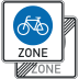Fahrradzone doppelseitig - Verkehrszeichen VZ 244.3-40 Fahrradzone doppelseitig - Verkehrszeichen VZ 244.3-40