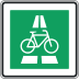 Radschnellweg, Aufstellung links - Verkehrszeichen VZ 350.1-20