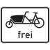 Fahrräder zum Transport von Gütern oder Personen - Lastenfahrräder - frei - Verkehrszeichen VZ 1022-17 Fahrräder zum Transport von Gütern oder Personen - Lastenfahrräder - frei - Verkehrszeichen VZ 1022-17