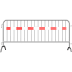 Absperrgitter Typ D mit Tastleiste Absperrgitter Typ D mit Tastleiste