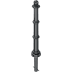 Alu-Stilpoller / Kettenpfosten mit Kugelkopf und Zierringen Alu-Stilpoller / Kettenpfosten mit Kugelkopf und Zierringen