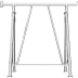 Faltgerüstbock COMPACT S, Tragkraft 1500 kg - GS-geprüft