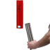 Roter Sicherheitsascher H 30 Wandascher mit Hand, die Metallbehälter hält