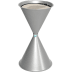 Standascher Asema silberner Metall Aschenbecher mit konischer Form