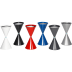 Standascher Asema in verschiedenen Farben wie weiß, schwarz, rot, blau, dunkelgrau und silber, moderner konischer Design-Aschenbecher