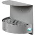 Wandascher H 23 aus Metall mit Halterung und Lochblech zur Wandmontage