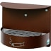 Brauner Wandascher H 23 aus Metall mit Halterung und Aschenbecher