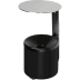 Wandascher WH 10 schwarzer Wandaschenbecher mit rundem Dach aus Metall