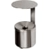 Wandascher WH 10 aus Edelstahl mit rundem Dach zur Wandmontage