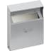 Wandascher WH 28 aus Metall in silber mit Zigarettensymbol