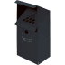Wandascher WH 41 aus Metall in Schwarz mit und ohne Standfuß, Wand-Aschenbecher mit Zigarettensymbol