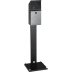 Wandascher WH 41 mit Standfuß aus Metall in schwarz und silber