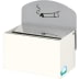 Wandascher WH 9 aus Metall mit Schild und Rauchsymbol