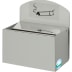 Wandascher WH 9 aus Metall mit Schild und Rauchsymbol