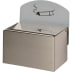 Edelstahl Wandascher WH 9 mit Schild und Rauchersymbol