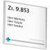 Madrid Türschild mit Distanzplatte und Diebstahlsicherung - PROFIPACK Madrid Türschild mit Distanzplatte und Diebstahlsicherung - PROFIPACK