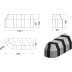 Betonsperre | Absperrpoller S2 | linker Schenkel | schwarz/gelb Betonsperre | Absperrpoller S2 | linker Schenkel | schwarz/gelb