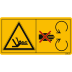 Maschinenschild Während des Betriebs Schutzeinrichtungen nicht öffnen oder entfernen - Nr. C.2.18 Maschinenschild Während des Betriebs Schutzeinrichtungen nicht öffnen oder entfernen - Nr. C.2.18